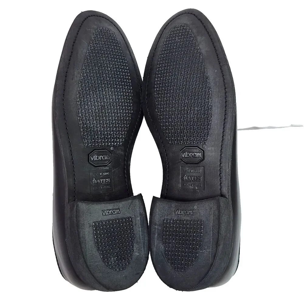 Bates black leather
